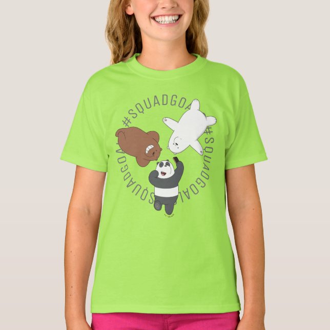 We Bare Bears - #SquadGoals T-Shirt (Front)