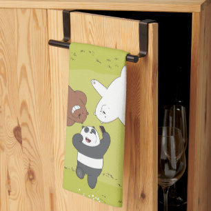 We Bare Bears - #SquadGoals Tea Towel