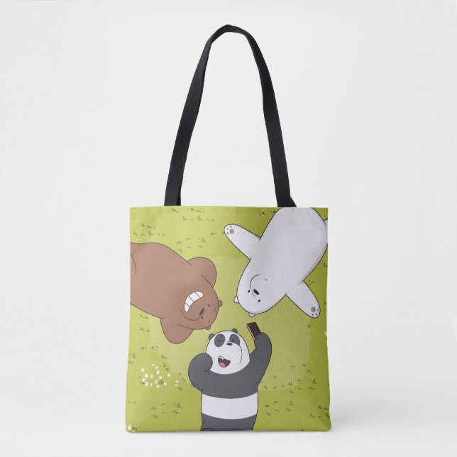 We Bare Bears - #SquadGoals Tote Bag (Front)