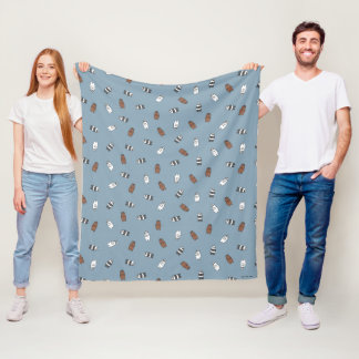 We Bare Bears - Sunglass Bears Pattern Fleece Blanket