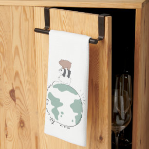 We Bare Bears - Take Care of Your Home Tea Towel