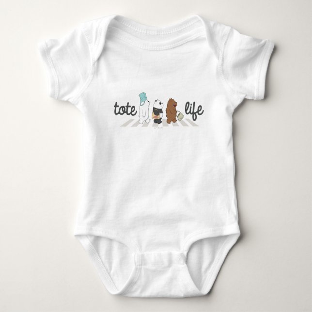 We Bare Bears - Tote Life! Baby Bodysuit (Front)