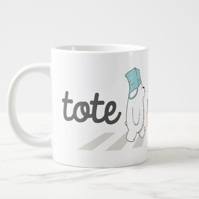 We Bare Bears - Tote Life! Large Coffee Mug (Left)