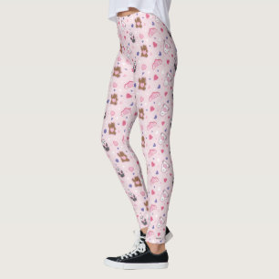 We Bare Bears - Valentine Hearts Pattern Leggings