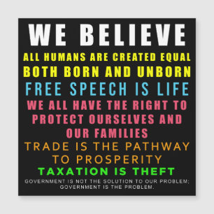 We Believe Magnet