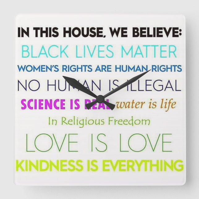 We Believe: Wall Clock (Front)