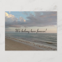 We belong here forever Cute Beach Picture