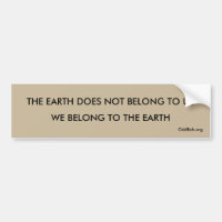 WE BELONG TO THE EARTH