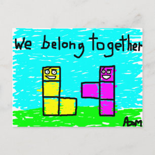 We Belong Together Postcard