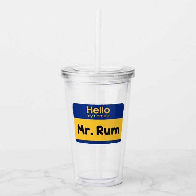 We Bleed Soca "Mr Rum" Fete Cup - V1 (Front)