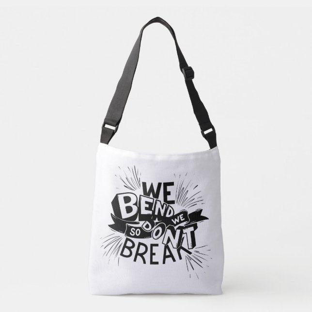 we blend so we dont break design  crossbody bag (Front)