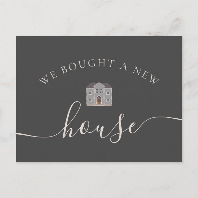 We Bought A New House We Moved Announcement (Front)