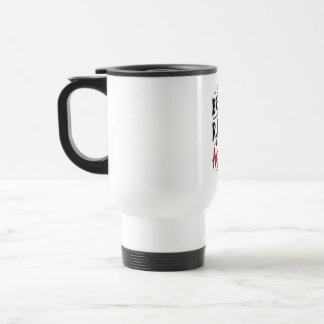 "We Break Rules, Not Hearts - Bold Typography Travel Mug