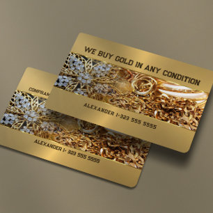 We Buy Gold In Any Condition Business Card