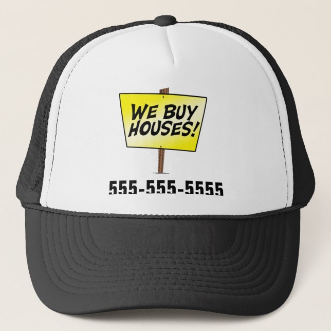 We Buy Houses Trucker Hat (Front)