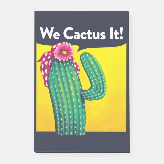 We Cactus It Post-it Notes (Front)