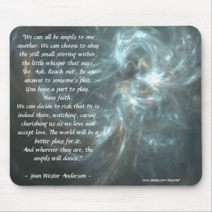 WE CAN ALL BE ANGELS MOUSE PAD