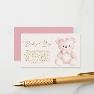 We can Bearly wait baby shower books for baby card