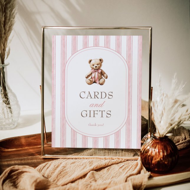 We Can Bearly Wait Baby Shower Cards & Gifts Sign (Creator Uploaded)