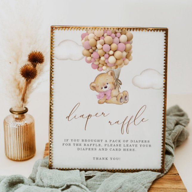 We Can Bearly Wait Baby Shower Diaper Raffle Poster (Creator Uploaded)
