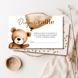 We Can Bearly Wait Baby Shower Enclosure Card