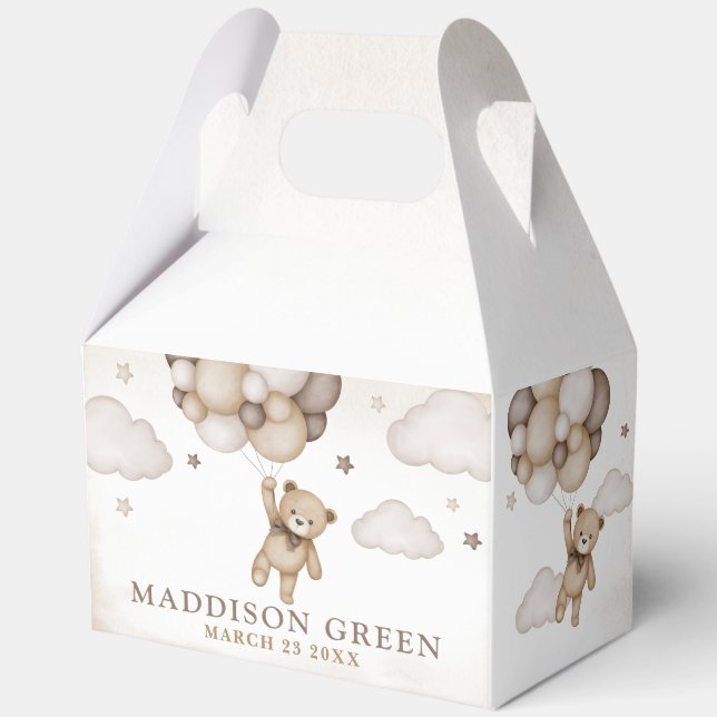 We Can Bearly Wait Baby Shower Favour Box (Front)