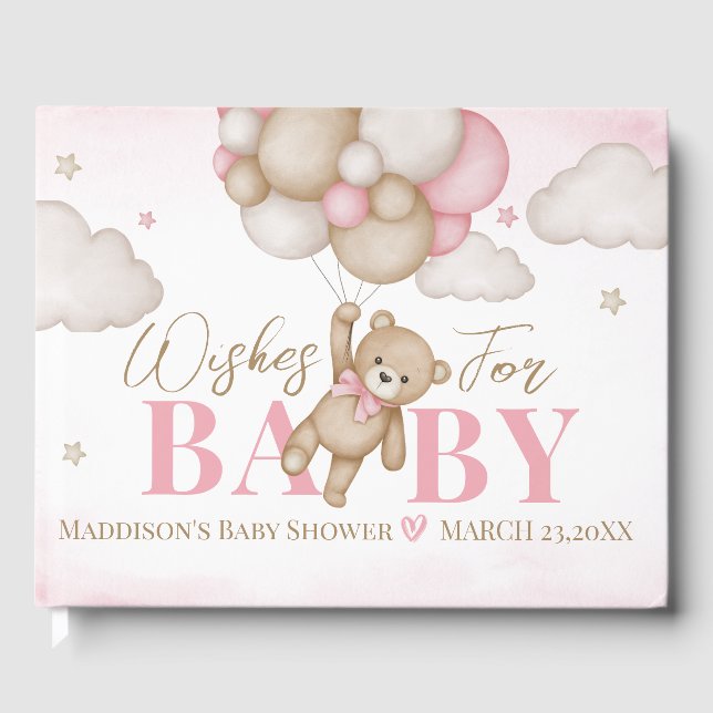 We Can Bearly Wait Baby Shower Guest Book (Front)