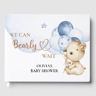 We can bearly wait baby shower  guest book