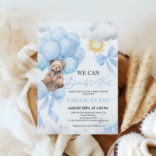 We Can Bearly Wait Baby Shower Invitation