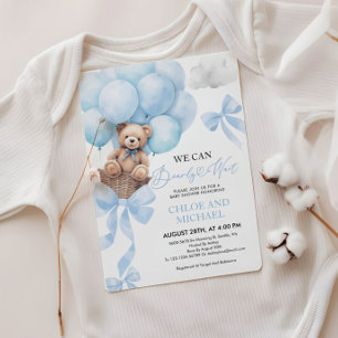 We Can Bearly Wait Baby Shower Invitation
