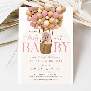 We Can Bearly Wait Baby Shower Invitation