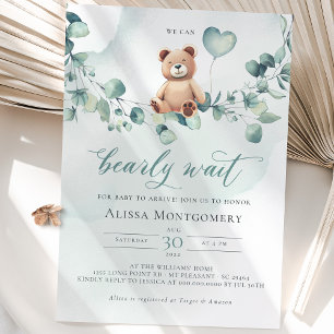 We Can Bearly Wait! Baby Shower Invitation