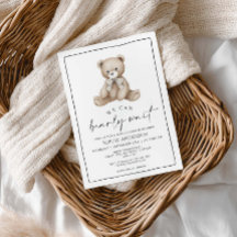 We Can Bearly Wait  Baby Shower  