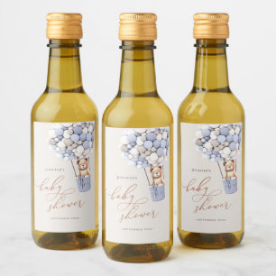 We Can Bearly Wait! Baby Shower Mini Wine Label