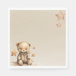 We Can Bearly Wait Baby Shower Napkin