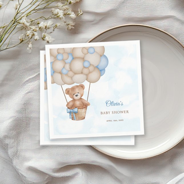 We Can Bearly Wait Baby Shower Napkin (Creator Uploaded)