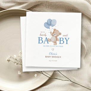 We Can Bearly Wait Baby Shower Napkin