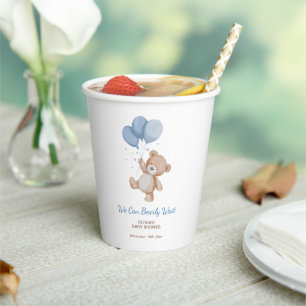 We Can Bearly Wait Baby Shower Paper Cups