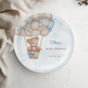 We Can Bearly Wait Baby Shower Paper Plate
