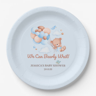 We Can Bearly Wait Baby Shower Paper Plates