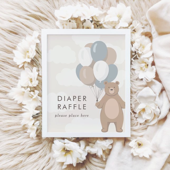 We Can Bearly Wait | Baby Shower Raffle Sign (Creator Uploaded)