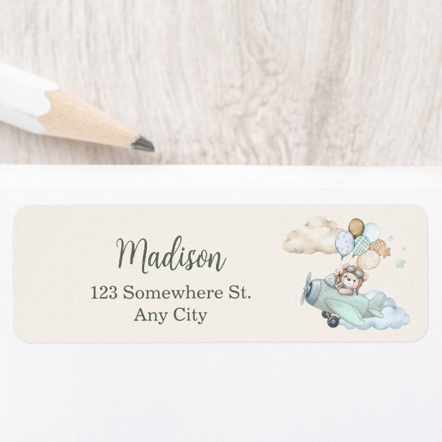 We Can Bearly Wait Baby Shower Return Address (We Can Bearly Wait Baby Shower Return Address Label)