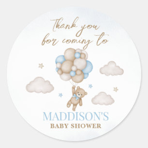 We Can Bearly Wait Baby Shower Sticker