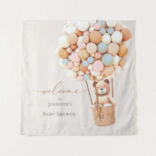 We Can Bearly Wait! Baby Shower Tapestry