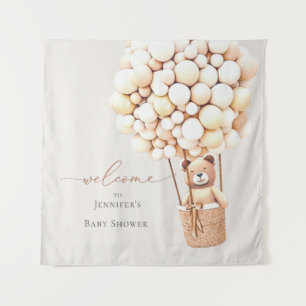 We Can Bearly Wait! Baby Shower Tapestry