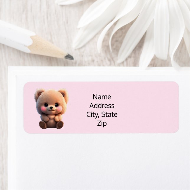 We can Bearly Wait Baby Shower teddy bear (Insitu)