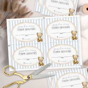 We Can Bearly Wait Baby Shower Teddy Grahams Card