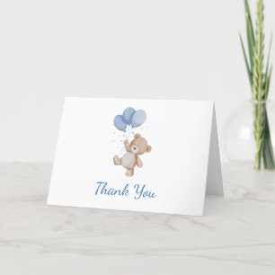 We Can Bearly Wait Baby Shower Thank You Card