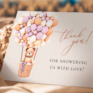 We Can Bearly Wait! Baby Shower Thank You Card