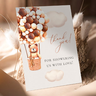 We Can Bearly Wait! Baby Shower Thank You Card